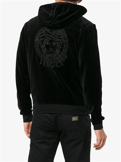 mens versace velour sweatsuit|farfetch Versace sweaters.